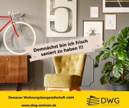 Foto - Wohnung zum Mieten in Dessau-Roßlau 480,00 € 59.07 m²