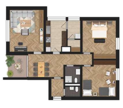 Foto - Wohnung zum Mieten in Bielefeld-Sennestadt 785,00 € 92 m²