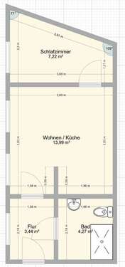 Foto - Wohnung zum Mieten in Magdeburg 227,50 € 26.94 m²