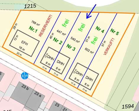 Foto - Grundstück zu verkaufen in Meerbusch 357.000,00 € 540 m²