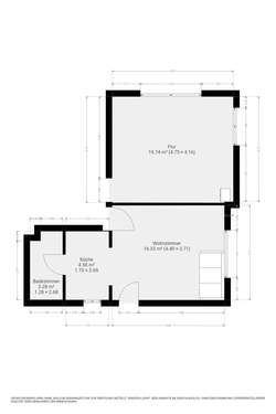Foto - Wohnung zum Mieten in Schmelz 480,00 € 40 m²