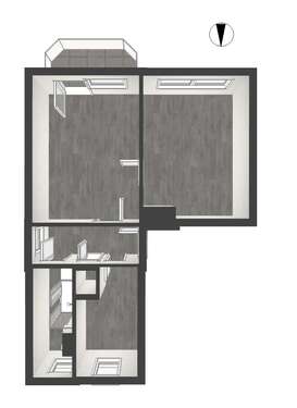 Foto - Wohnung zum Mieten in Döbeln 283,00 € 47.9 m²