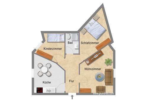Foto - Wohnung zum Mieten in Essen 359,00 € 60.17 m²