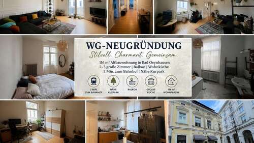 Foto - Wohnung zum Mieten in Bad Oeynhausen 360,00 € 116 m²
