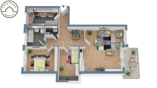 Foto - Wohnung zum Kaufen in Heilbronn 249.000,00 € 79 m²