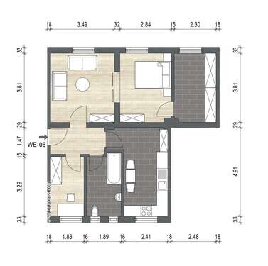 Foto - Wohnung zum Mieten in Bad Rodach 555,00 € 63 m²