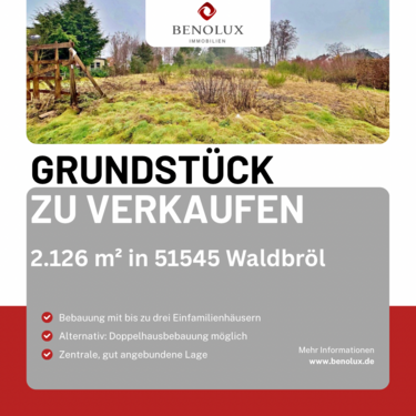Foto - Grundstück zu verkaufen in waldbröl 170.000,00 € 2126 m²