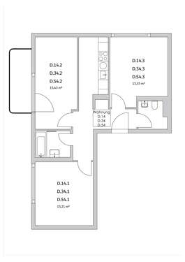 Foto - WG-Zimmer in Berlin 800,00 € 15 m²
