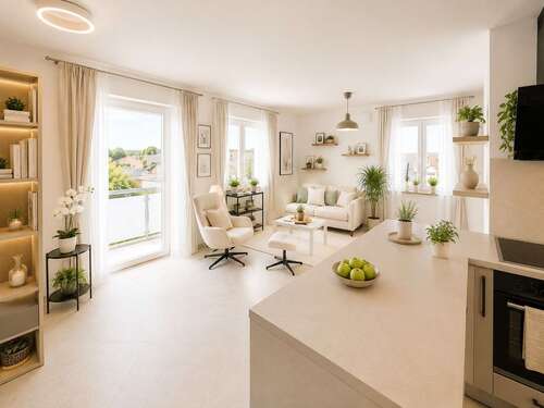 Foto - Wohnung zum Kaufen in Brunnthal 450.000,00 € 48.5 m²
