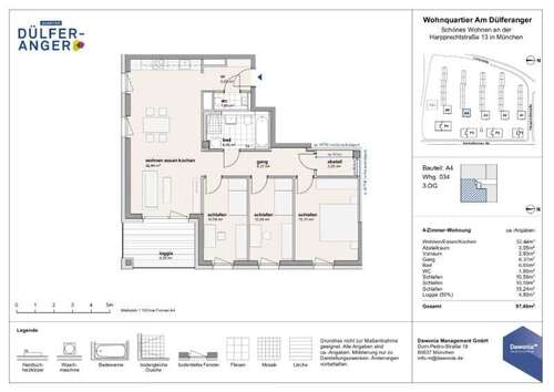 Foto - Wohnung zum Mieten in München 1.927,90 € 97.46 m²