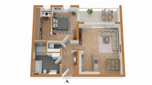 Foto - Wohnung zum Kaufen in LahrSchwarzwald 290.000,00 € 77.63 m²