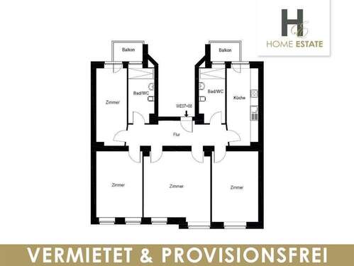 Foto - Wohnung zum Kaufen in Leipzig 359.000,00 € 125 m²