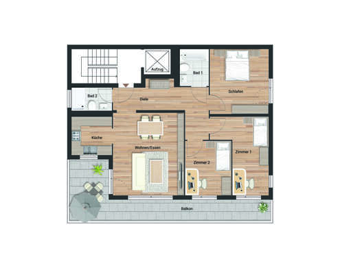 Foto - Wohnung zum Mieten in Heidelberg-Ziegelhausen 1.700,00 € 106 m²