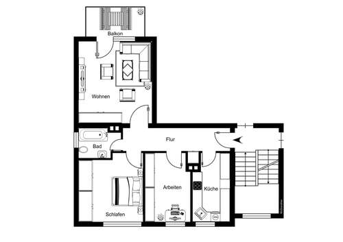 Foto - Wohnung zum Kaufen in Oberursel 290.000,00 € 65 m²
