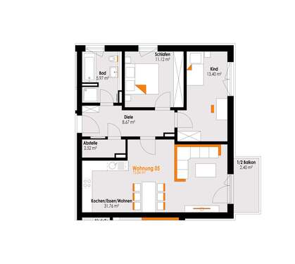 Foto - Wohnung zum Kaufen in Füssen 459.000,00 € 75.84 m²