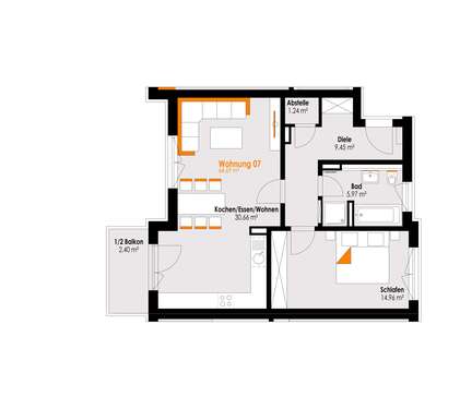 Foto - Wohnung zum Kaufen in Füssen 409.000,00 € 64.69 m²