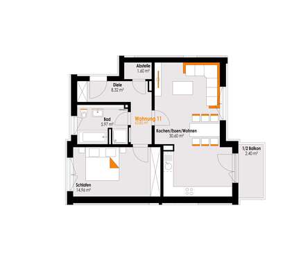 Foto - Wohnung zum Kaufen in Füssen 398.000,00 € 63.85 m²