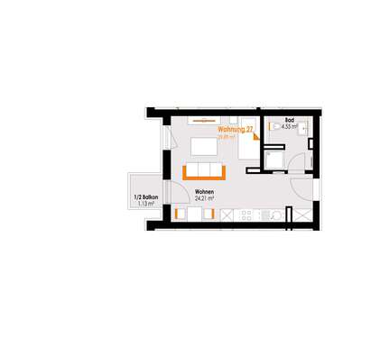 Foto - Wohnung zum Kaufen in Füssen 189.000,00 € 29.89 m²