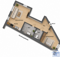 Wohnung zum Mieten in Zittau 265,00 € 36.25 m²