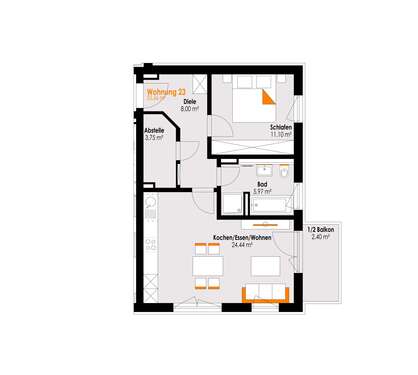 Foto - Wohnung zum Kaufen in Füssen 345.000,00 € 55.66 m²