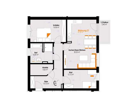 Foto - Wohnung zum Kaufen in Füssen 535.000,00 € 87.59 m²