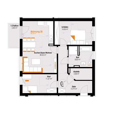 Foto - Wohnung zum Kaufen in Füssen 549.000,00 € 86.56 m²