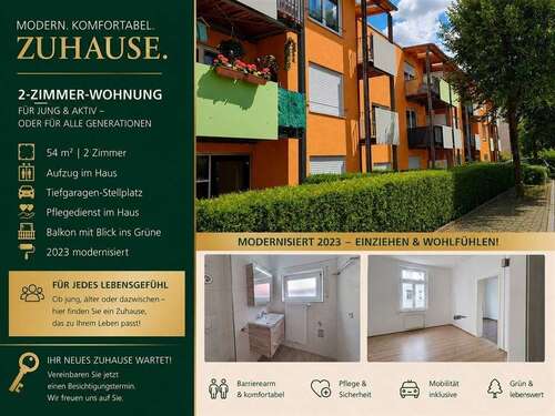 Foto - Wohnung zum Mieten in Hartha 380,00 € 54 m²