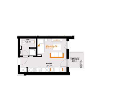 Foto - Wohnung zum Kaufen in Füssen 170.000,00 € 29.97 m²