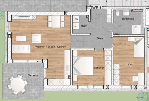 Foto - Wohnung zum Mieten in München 2.060,00 € 83 m²
