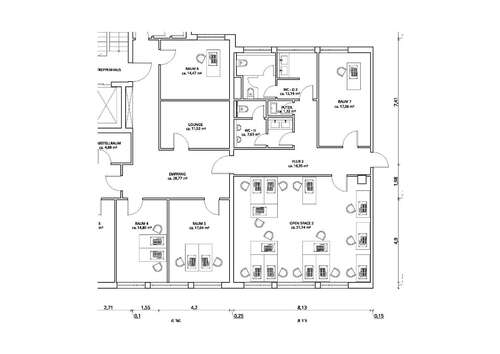 Foto - Büro in Dresden 699,00 € 35 m² - 699,00&nbsp;EUR Kaltmiete, ca.&nbsp; 35,00&nbsp;m&sup2;