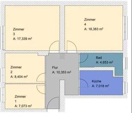 Foto - Wohnung zum Kaufen in Berlin 400.000,00 € 73 m²
