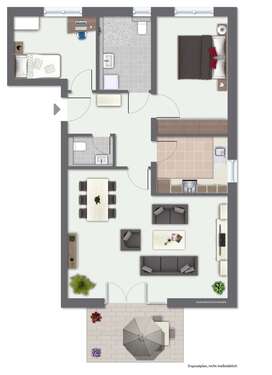 Foto - Wohnung zum Kaufen in Regensburg 423.500,00 € 84.88 m²