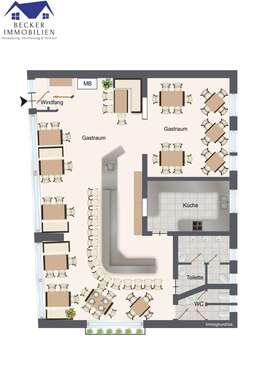 Foto - Gastronomie in Salzgitter Lebenstedt 1.500,00 € 121.16 m²