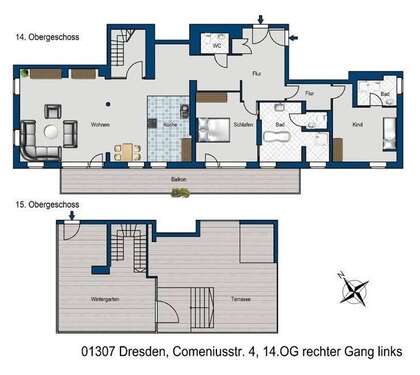 Foto - Wohnung zum Mieten in Dresden 4.195,00 € 209.73 m²