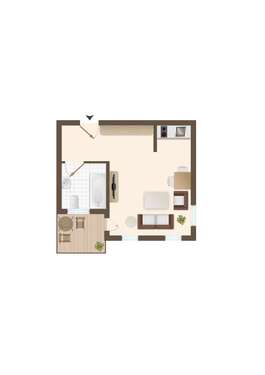 Foto - Wohnung zum Mieten in Bad Doberan 507,50 € 35 m²