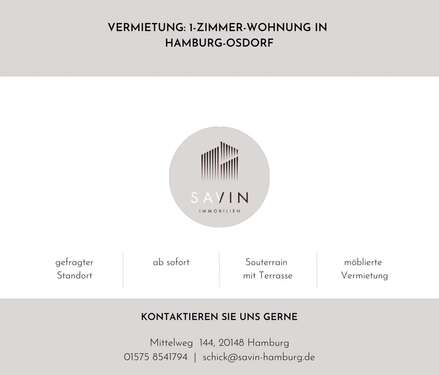 Foto - Wohnung zum Mieten in Hamburg 730,00 € 33 m²