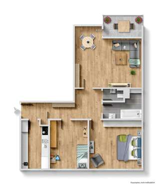 Foto - Wohnung zum Mieten in Königsbrunn 1.300,00 € 82 m²
