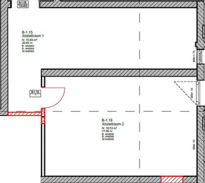 Foto - Halle in Hamburg 344,00 € 34.42 m²
