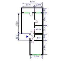 Wohnung zum Mieten in Magdeburg 329,99 € 55.93 m²
