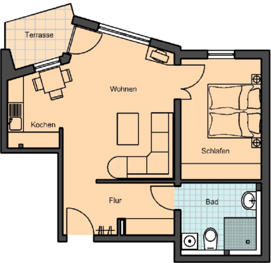 Foto - Wohnung zum Kaufen in Dortmund 215.000,00 € 66 m²