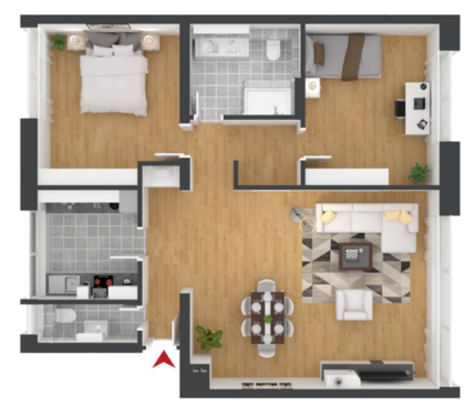 Foto - Wohnung zum Kaufen in Metzingen 477.180,00 € 86.76 m²