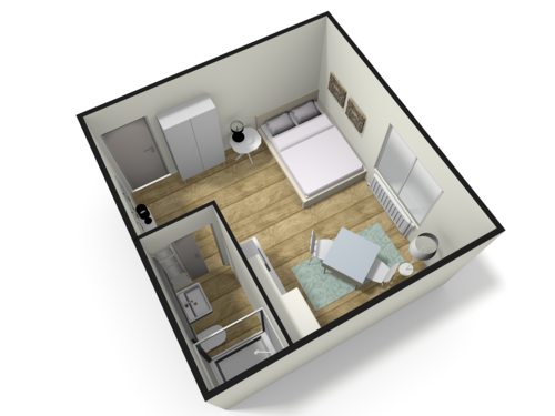 Foto - Wohnung zum Mieten in Frankfurt 699,00 € 25 m²