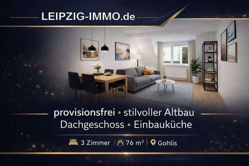 Foto - Wohnung zum Kaufen in Leipzig 269.000,00 € 76 m²