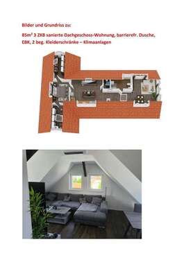 Foto - Wohnung zum Mieten in Wiesloch 1.100,00 € 85 m²