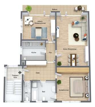 Foto - Wohnung zum Mieten in Schifferstadt 1.200,00 € 105 m²
