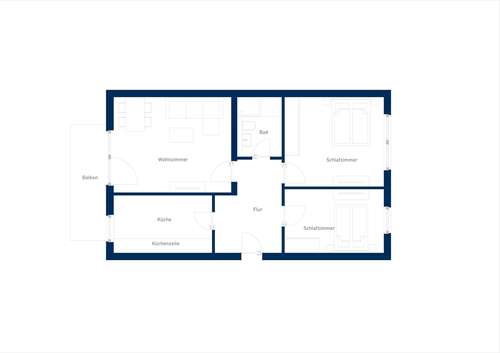 Foto - Wohnung zum Mieten in Wuppertal 1.212,68 € 75 m²