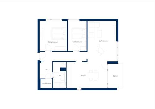 Foto - Wohnung zum Mieten in Leverkusen 1.196,95 € 90 m²