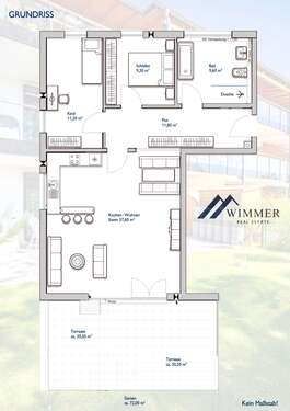 Foto - Wohnung zum Kaufen in Isen 499.000,00 € 96 m²