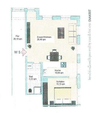 Foto - Wohnung zum Mieten in Unterwaldhausen 595,00 € 58 m²