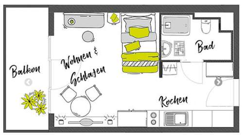 Foto - Wohnen auf Zeit in Aachen 700,00 €